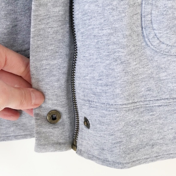 Cotton stretch zip up lightweight sweatshirt - Picture 8 of 14